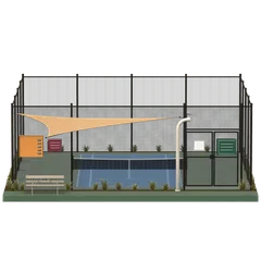 Clay-style rendering of Seven Seas Park in Sunnyvale