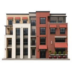 Clay-style rendering of a friend's place in Sunnyvale