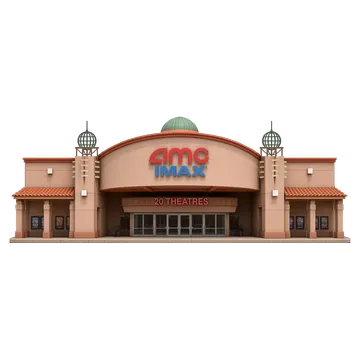 Clay-style rendering of AMC Mercado 20 in Santa Clara