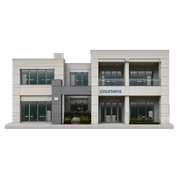 Clay-style rendering of Coursera in Mountain View