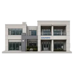 Clay-style rendering of Coursera in Mountain View