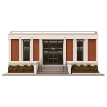 Clay-style rendering of iHealth Labs HQ in Sunnyvale