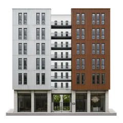 Clay-style rendering of 855 Brannan St in San Francisco