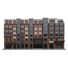Clay-style rendering of Hanover Soma West in San Francisco