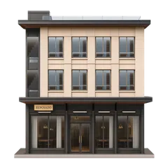 Clay-style rendering of Reposado Restaurant - San Mateo in San Mateo