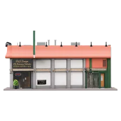 Clay-style rendering of R & G Lounge in San Francisco