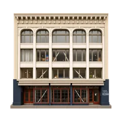 Clay-style rendering of Flour + Water Pizzeria in San Francisco