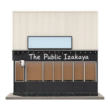 Clay-style rendering of The Public Izakaya in San Francisco