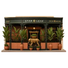 Clay-style rendering of Star Leaf in Pasadena