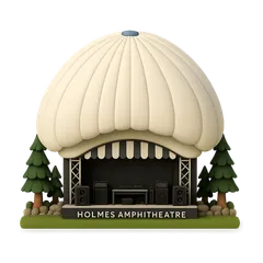 Clay-style rendering of Holmes Amphitheatre in Idyllwild