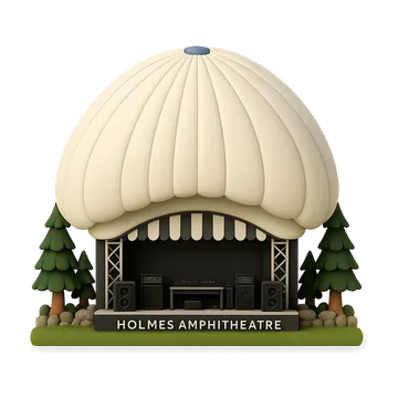 Clay-style rendering of Holmes Amphitheatre in Idyllwild