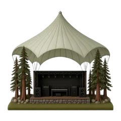 Clay-style rendering of Holmes Amphitheatre in Idyllwild