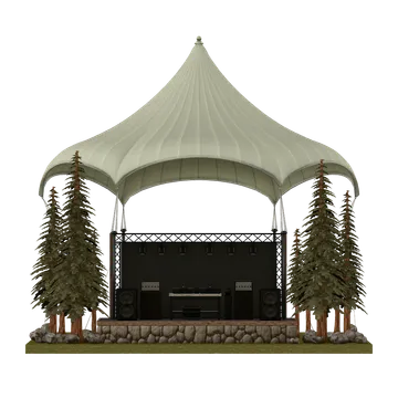 Clay-style rendering of Holmes Amphitheatre in Idyllwild