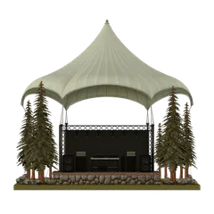 Clay-style rendering of Holmes Amphitheatre in Idyllwild