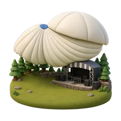 Clay-style rendering of Holmes Amphitheatre in Idyllwild