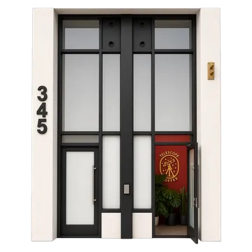 Clay-style rendering of Telescope Coffee in San Francisco