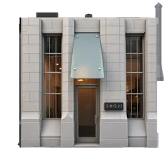 Clay-style rendering of Shoji in San Francisco
