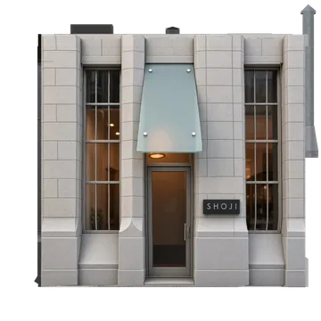 Clay-style rendering of Shoji in San Francisco