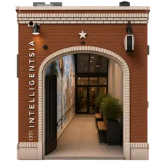 Clay-style rendering of Intelligentsia Coffee in Venice