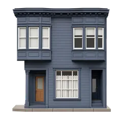 Clay-style rendering of a friend's place in San Francisco