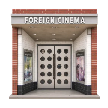 Clay-style rendering of Foreign Cinema in San Francisco