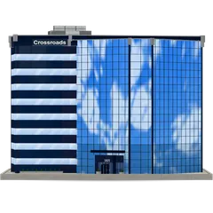 Clay-style rendering of The Crossroads in San Mateo